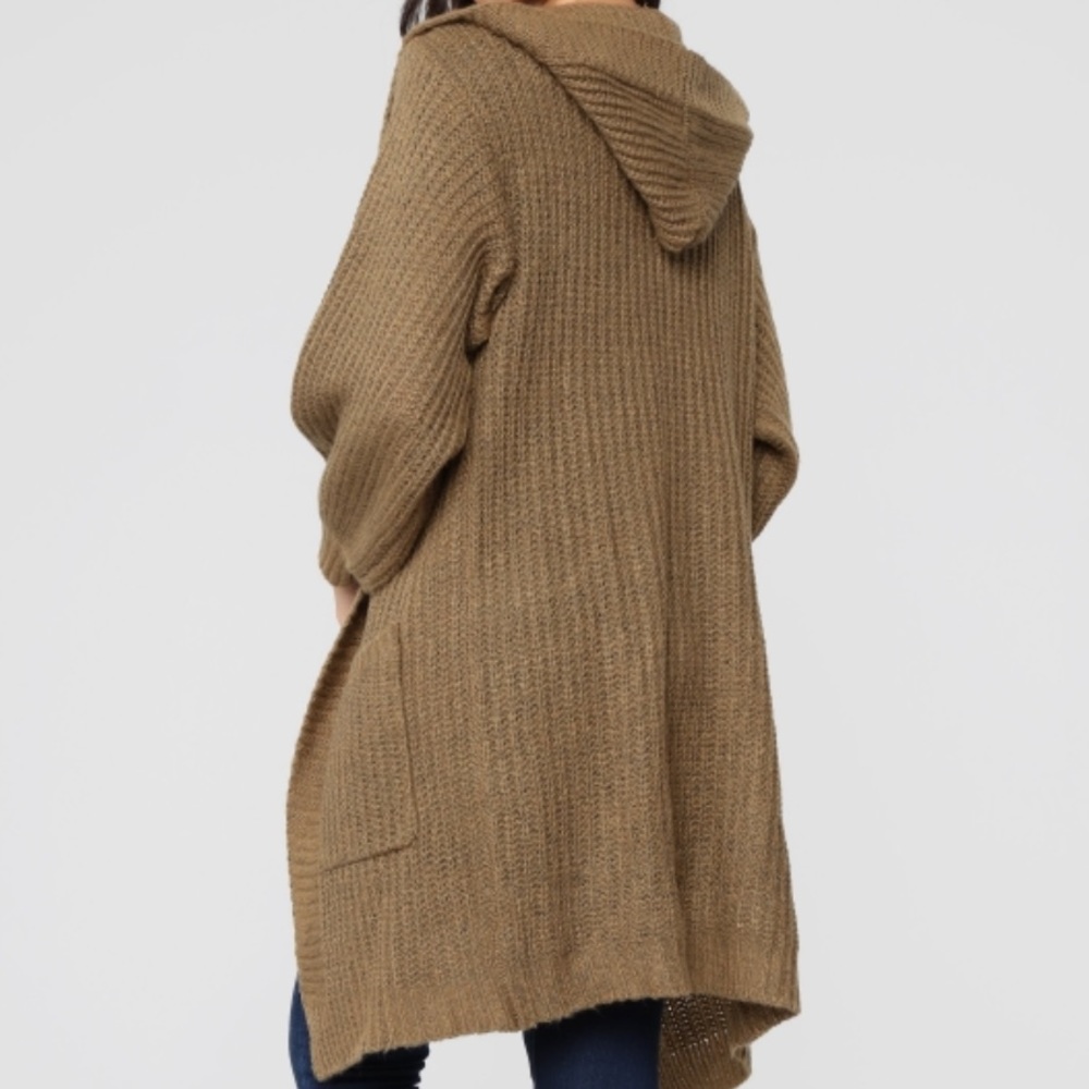 Long Cardigan - Olive